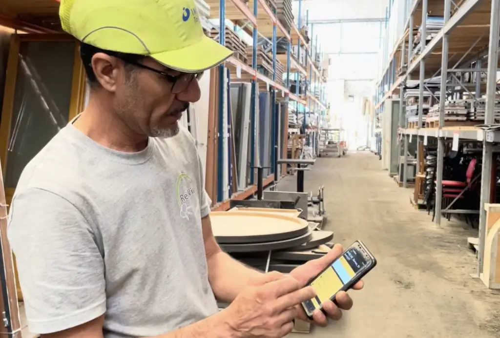 utilisation app entrepôt